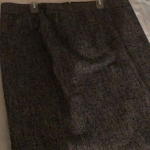 Lane Bryant | Knee length Black & Gray Tweed Skirt